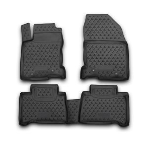 Lexus NX Floor Mats - Omac - Rubber TPE, 4 Pcs - Black - 2014 Lexus NX Floor Mats - Omac - Rubber TPE, 4 Pcs - Black - 2014
